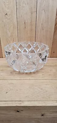 Buy Crystal Fruit Trifle Bowl Very Heavy Large Cut Glass • 10£