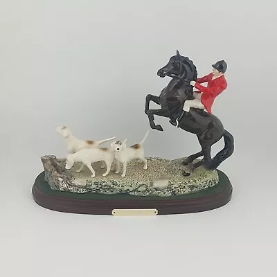 Buy Beswick - Tally Ho Huntsman On Reearing Horse 3464 On Wooden Plinth - 583 BSK • 800£