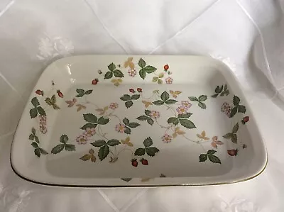 Buy WEDGEWOOD “WILD STRAWBERRY” LASAGNE DISH - Oven To Table 13.25” (MINT) • 39.99£