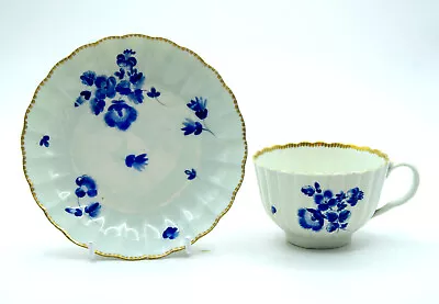 Buy WORCESTER C1770 Fluted  DRY BLUE  Tea Cup & Saucer GREAT CONDITION • 29£