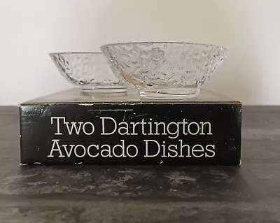 Buy Two Dartington Avocado Glass Dishes Clear Vintage Boxed  • 5.01£