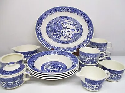 Buy Willow Ware Royal China 9  Pasta/Soup Bowls-Platter-Cups-Saucers-Creamer & More • 46.60£