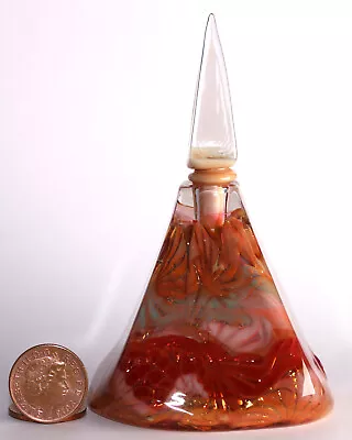 Buy Richard Clements, Australian Art Glass Perfume Bottle, Pyramid Design • 74.50£