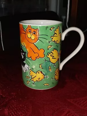 Buy Dunoon ~ Jane Brookshaw ~ Crazy Cats ~ Chickens ~ Mug • 12.99£