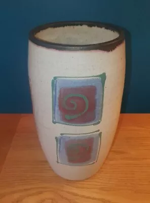 Buy Studio Pottery Vase 10 Inches Tall By 5 Inches Diameter • 17£