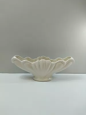 Buy Vintage Govancroft Glasgow Pottery Shell Shaped Vase In White 14  By 5    • 6.99£