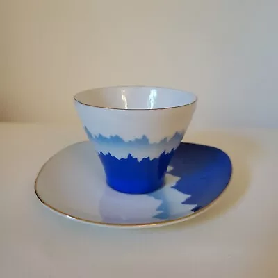 Buy Japanese Superior Quality Vintage Teacup And Saucer Set Blue White Unusual  • 9.99£