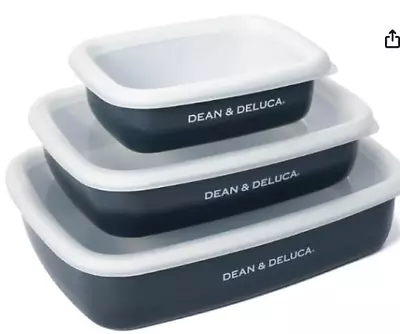 Buy DEAN & DELUCA Enameled Container Charcoal Grey Set Of 3 S,M,L NEW JAPAN F/S • 74.55£