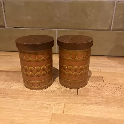 Buy Vintage 1970's HORNSEA Saffron Salt & Pepper Pots With Lids, John Clappison • 6.50£