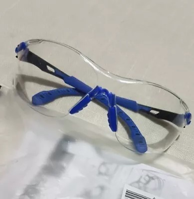 Buy 3M Solus 1000 Safety Glasses, Blue/Black Frame Pc Clear S1101SGAF • 7.99£