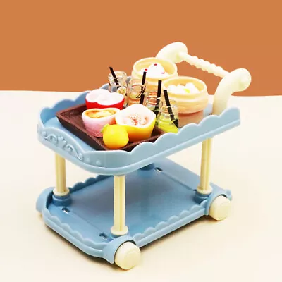 Buy Kids Toy Tea Dessert Trolley Cart - Pretend Play Set • 10.99£