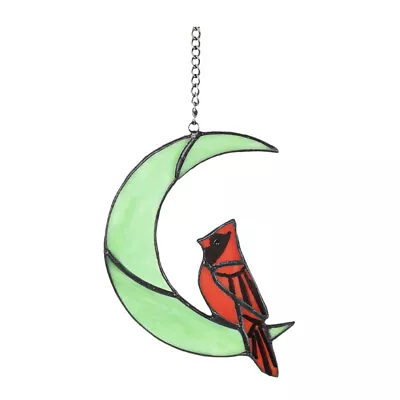 Buy  Acrylic Stained Glass Window Hangings Bird Door Sign Moon Panel • 10.29£