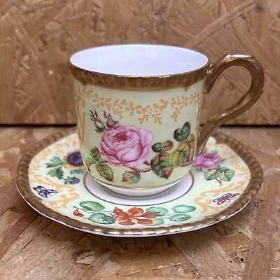 Buy Royal Worcester China Cabinet Coffee Cup & Saucer English Flowers Samuel Astles • 7.99£