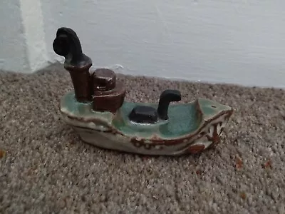 Buy Vintage Tremar Cornwall Studio Pottery Tanker 10cm Ship Boat Coll Excellent  • 9.99£