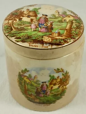 Buy Antique Porcelain Frank Cooper Sandland Ware Staffordshire Lidded Tea Caddy Jar • 18.57£