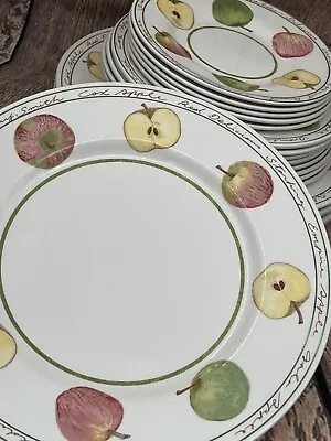 Buy Royal Stafford Pottery 11” Dinner Plates-APPLES-Set Of Three X3 • 25£