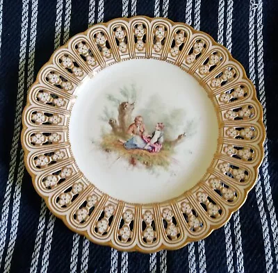 Buy A Stunning Minton Sevres Porcelain Retriculated Plate C1846-1850 • 65£