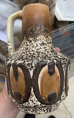 Buy Really Nice Vintage West German GDR Lava Jug Vase Mid Century • 29.99£