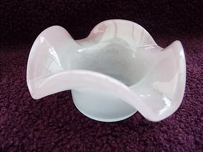 Buy Vasart Scottish Art Glass Bowl Pink Shades Signed On Base, Excellent Condition. • 19.99£