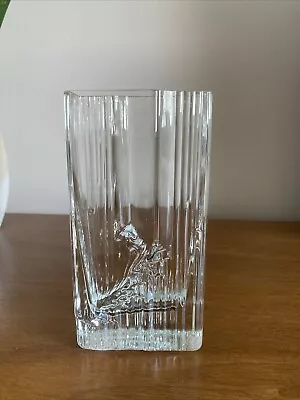 Buy Vintage Iittala Art Glass Vase Sointu Tapio Wirkkala Signed MCM Scandinavian • 53£