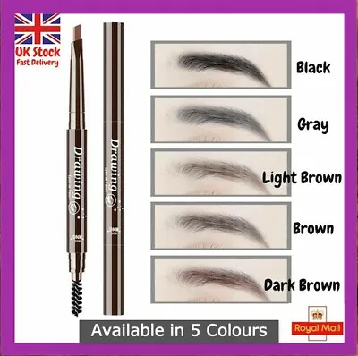Buy Eyebrow Pencil & Brush Fine Brow Definition Shaper Double Head Waterproof Liner  • 29.99£