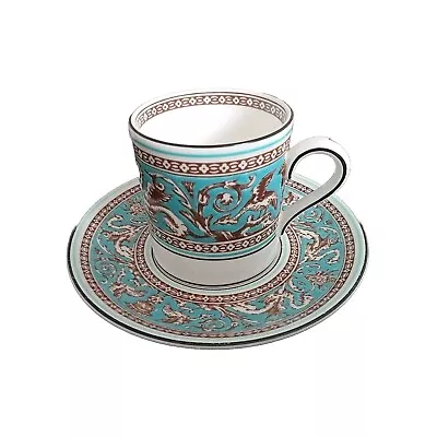 Buy Wedgewood Bone China Florentine Coffee Cup & Saucer Pre-owned Perfect Condition • 25£