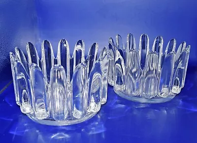 Buy Pair Of Orrefors Princess Crown Bowls Designed By Sven Palmqvist C1970 • 72£
