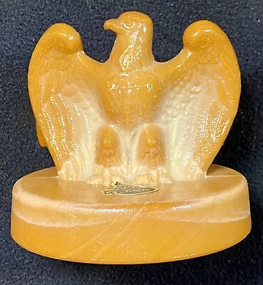 Buy Vintage FENTON CHOCOLATE AMERICAN EAGLE Bicentennial Paperweight Glass 1976 • 18.64£