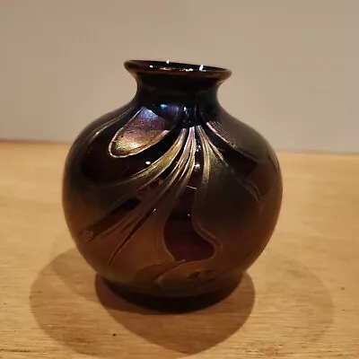 Buy Paul C. Brown Studio Art Glass Vase 1993 Rare  • 250£