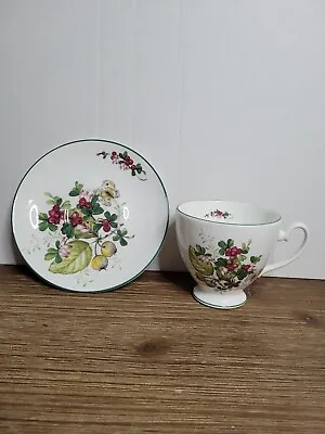 Buy Duchess Fine Bone China Made In England Tea Cup Saucer Fruit Floral • 20.50£