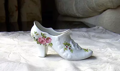 Buy Vintage Porcelain Collectors Shoe. Old Foley. James Kent. Rose Porcelain. 12cm • 5.50£