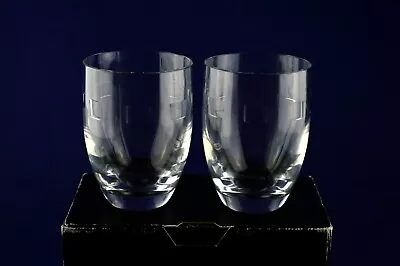 Buy Waterford Crystal John Rocha  GEO” X2 Whiskey Glasses - 4-1/2″ Tall - Boxed • 149.50£