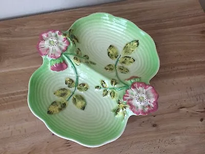 Buy Vintage Art Deco Shorter & Sons Staffordshire Hand Painted Briar Rose DoubleDish • 9.50£