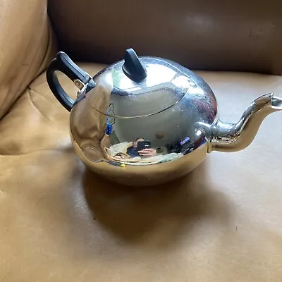 Buy Bin Tea Pot Silver Diamond  Lustre Ware British Made • 8.99£