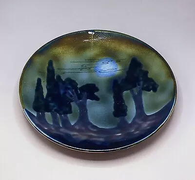 Buy Cobridge Stoneware The Witching Hour Moonlit Blue Trees 28cm Charger Plate 2002 • 195£