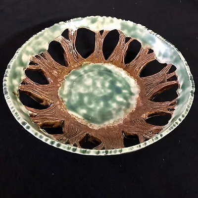 Buy Hand Thrown Pottery Bowl Outwork Tree Forms  Signed. • 181.72£