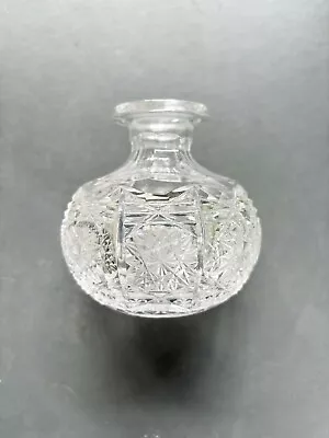 Buy Vintage Small Crystal Cut Glass Perfume Cologne Fragrance Decanter Vase • 10.95£