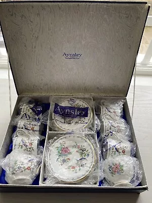 Buy Aynsley Pembroke Fine Bone China Boxed Coffee Set. Mint Condition. Never Used. • 170£