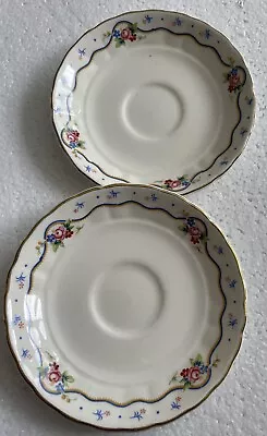 Buy Set Of 2 Decorative Plates Grindley England Royal Petal Marlborough 4 1/2 “ • 26£
