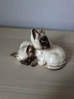 Buy Twin Siamese Cats Ornament, Royal Doulton. • 19.99£