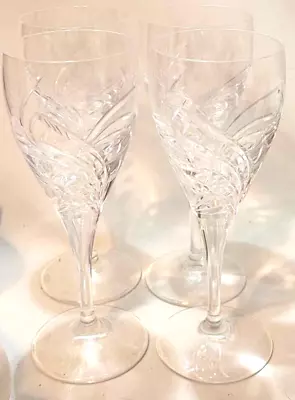 Buy 4 Edinburgh Crystal Cut Wine Claret Glasses Etched Signed • 39.99£
