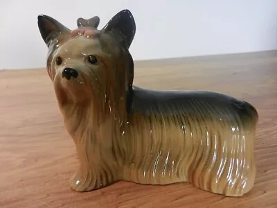 Buy Vintage Melba Ware Ceramic Yorkshire Terrier Figurine 12x15x6cms • 8.50£