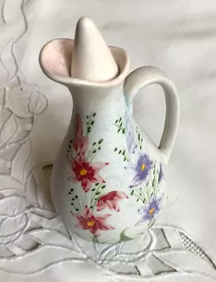Buy E Radford Pottery Floral Vinegar Bottle With Stopper VGC - 100% CHARITY • 15£