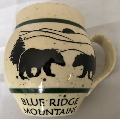 Buy Blue Ridge Mountains Bear Coffee Tea Mug Art Ceramic Pottery • 12.11£