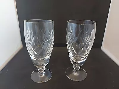 Buy Royal DOULTON Crystal GEORGIAN Rare Beer Glasses X 2 ( 6 3/8   High) • 29.99£