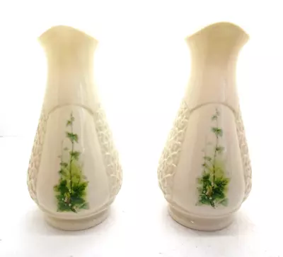Buy X 2 Vintage Donegal Parian Irish China Shamrock Vases • 9.99£