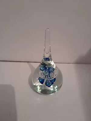 Buy Vintage Glass Teardrop Paperweight Blue • 6£