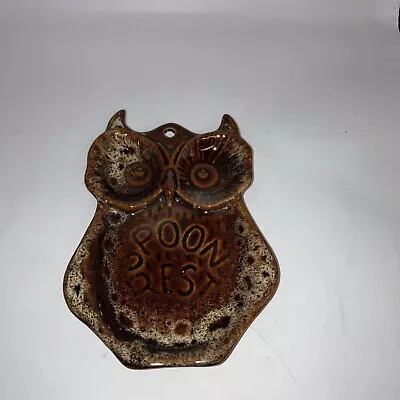 Buy Vintage Studio Pottery Owl Spoon Rest - Fosters Pottery Redruth • 9.99£