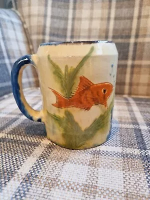 Buy Studio Pottery Glazed Fish Goldfish Mug Puigdemont Style Fabulous  SIGNED • 10£