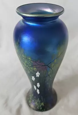 Buy Stunning Studio Art Glass Iridescent Okra Vase By Richard Golding • 165£